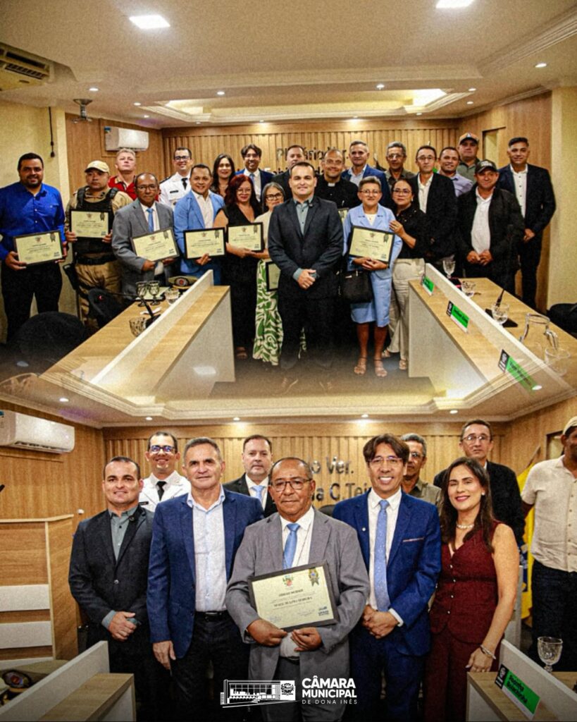 Câmara de Dona Inês inaugura nova fachada e realiza 1ª Sessão Solene com entrega de Títulos de Cidadão Inesense