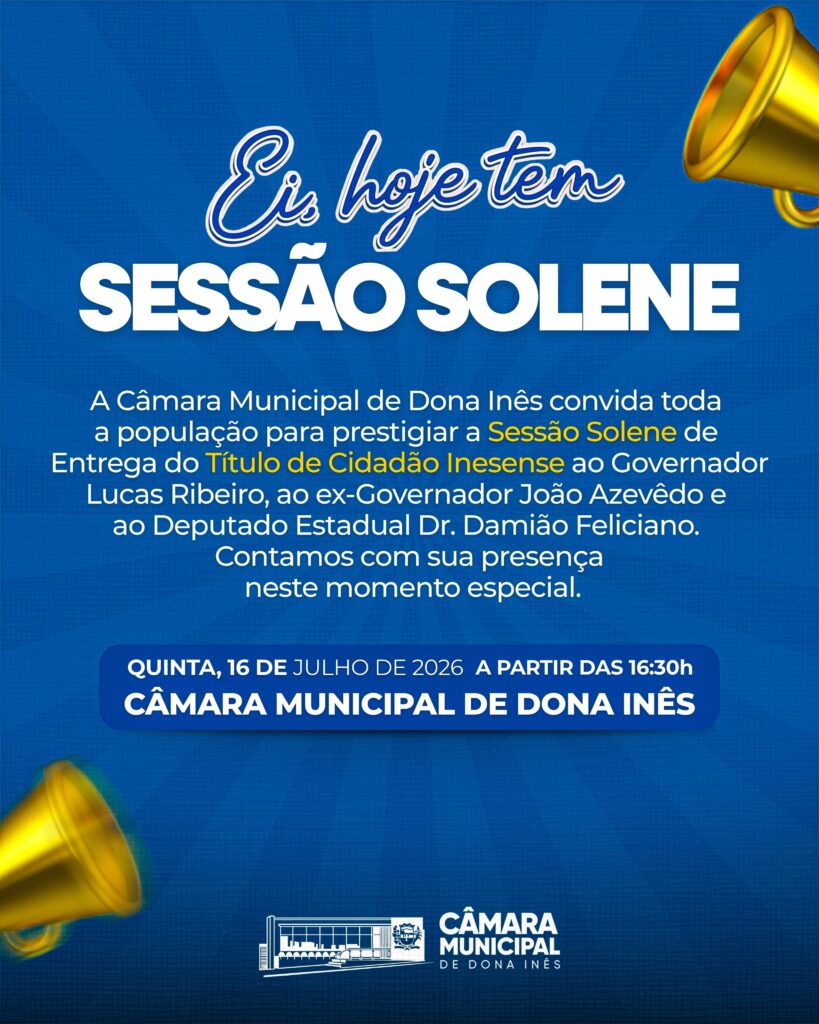 Convite Sessão Solene
